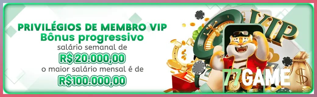 77GAME bônus — cashback 15 por cento e níveis VIP